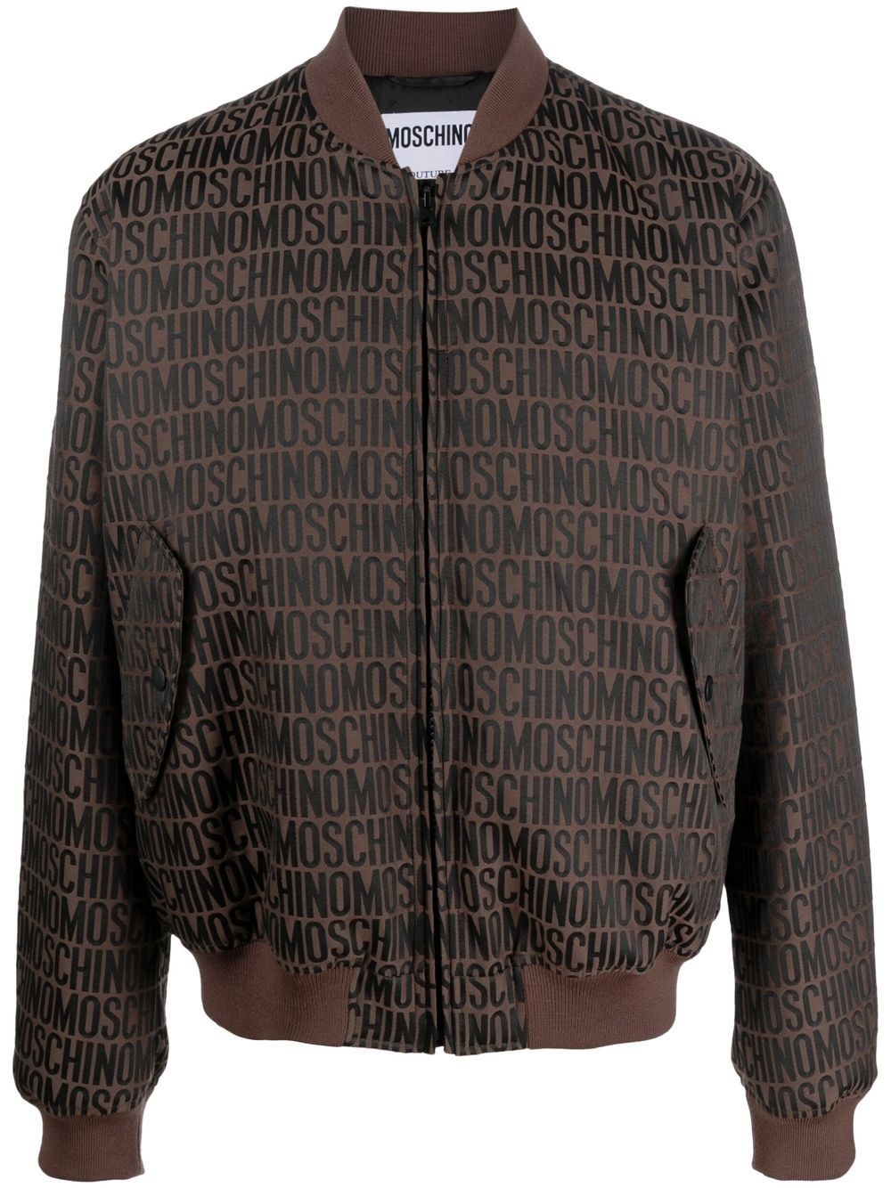 logo-print bomber-jacket - 1