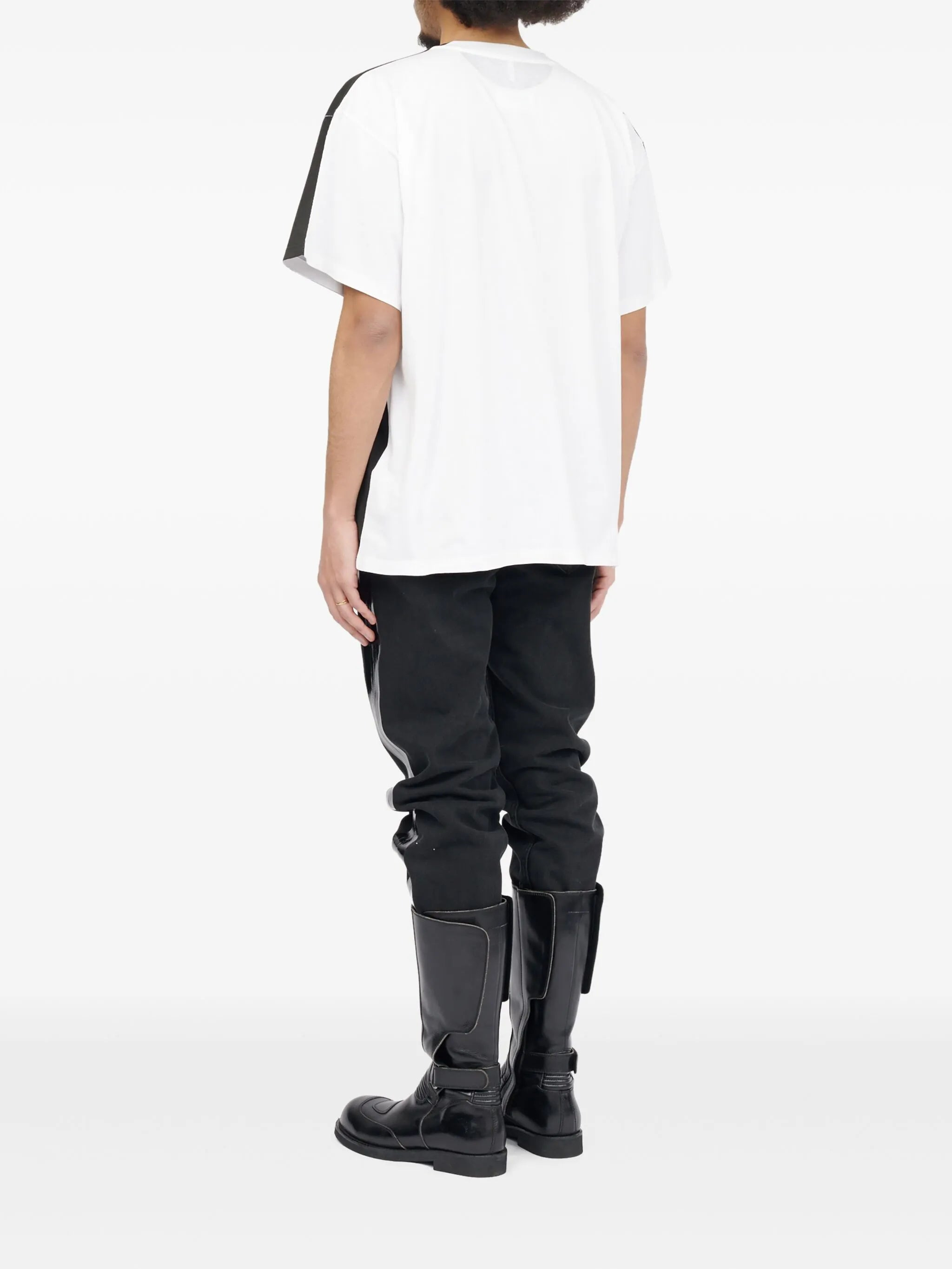 Mm6 Maison Margiela Tag-print T-shirt - 4