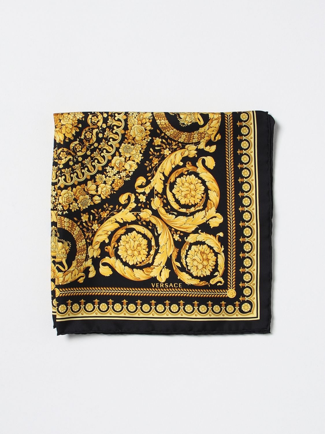 Baroque Versace scarf in silk - 1