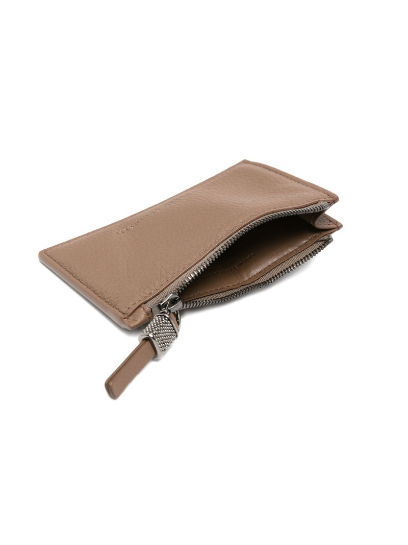 Monili-embellished leather card holder 3