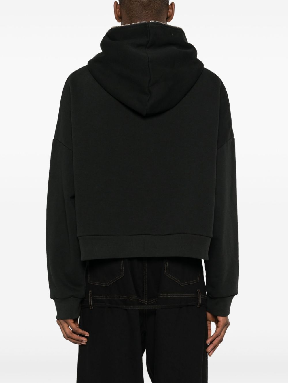 organic-cotton zipped hoodie - 5
