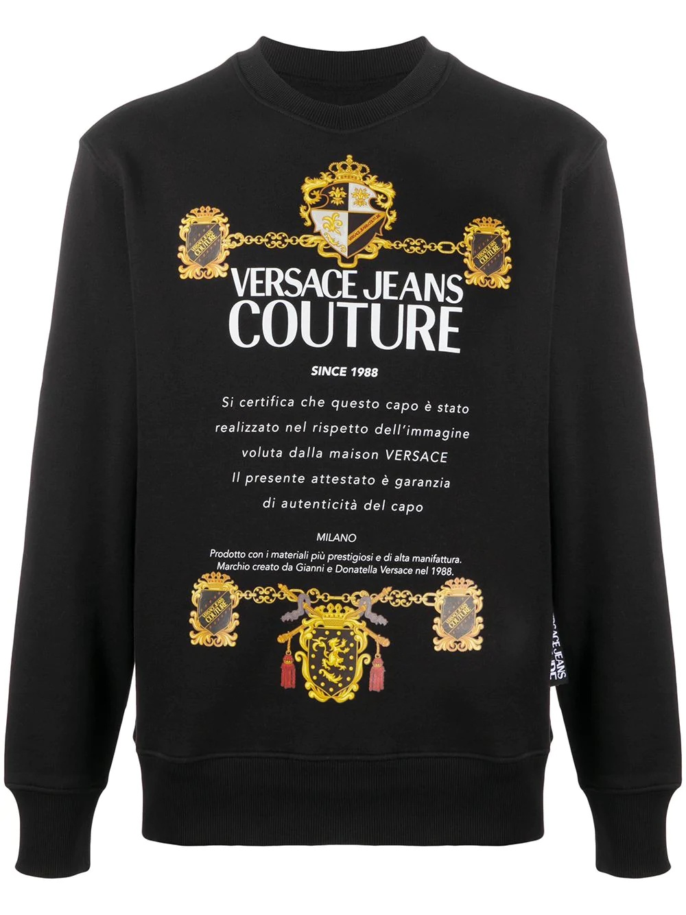 Baroque logo printed sweatshirt - 1