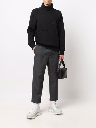 Neil Barrett logo-patch rollneck sweatshirt outlook