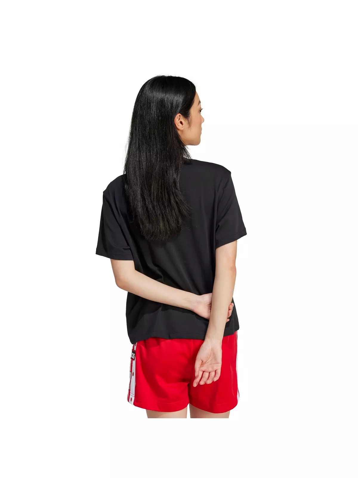 Originals Women's Adicolor Trefoil 3-Stripes T-Shirt -Black - 2