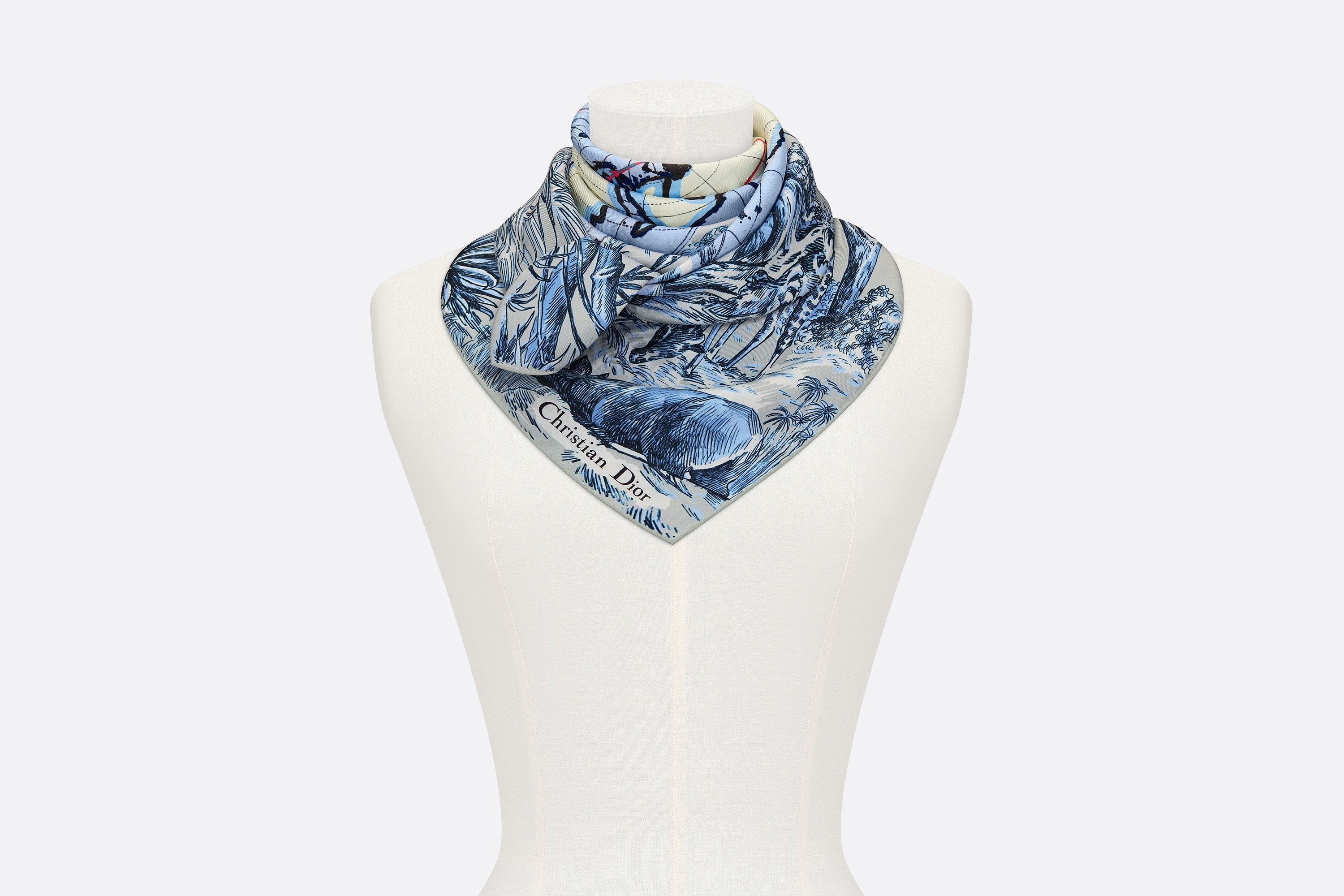Dior Around the World Square Scarf - 4