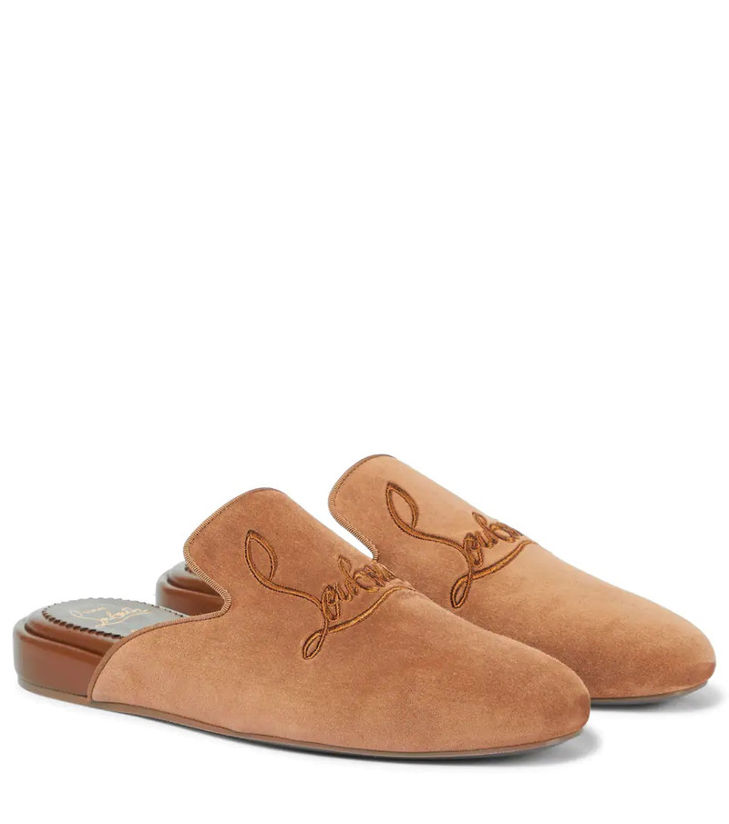 Navy Coolito Donna suede slippers - 1