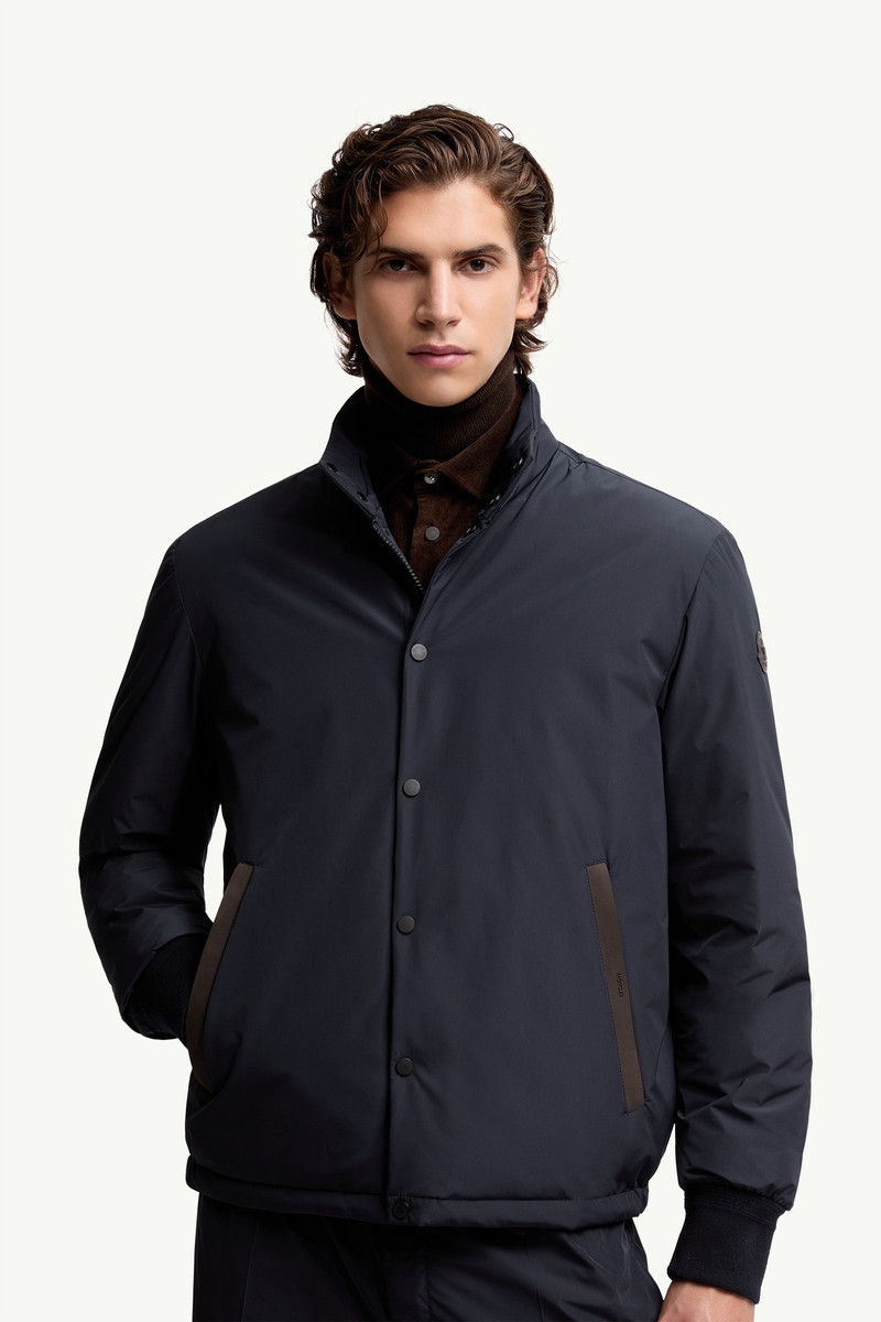 Lanques Leather-Trimmed Short Down Jacket 6
