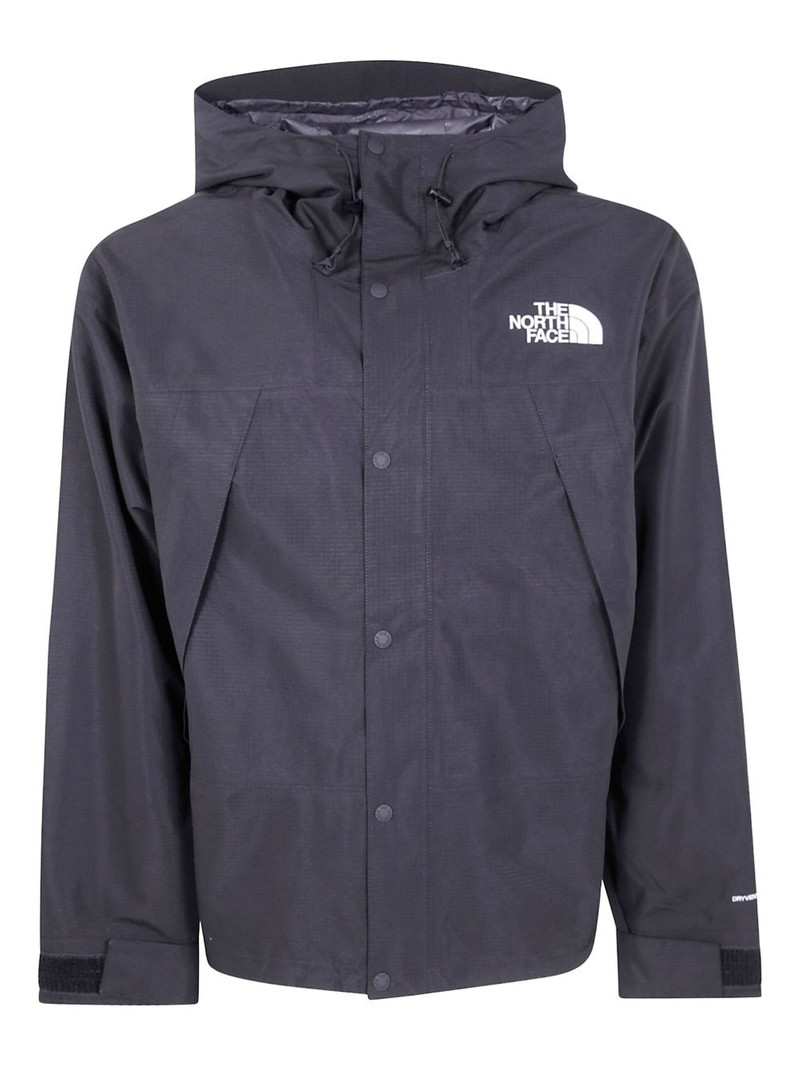 logo-embroidered hooded jacket 1