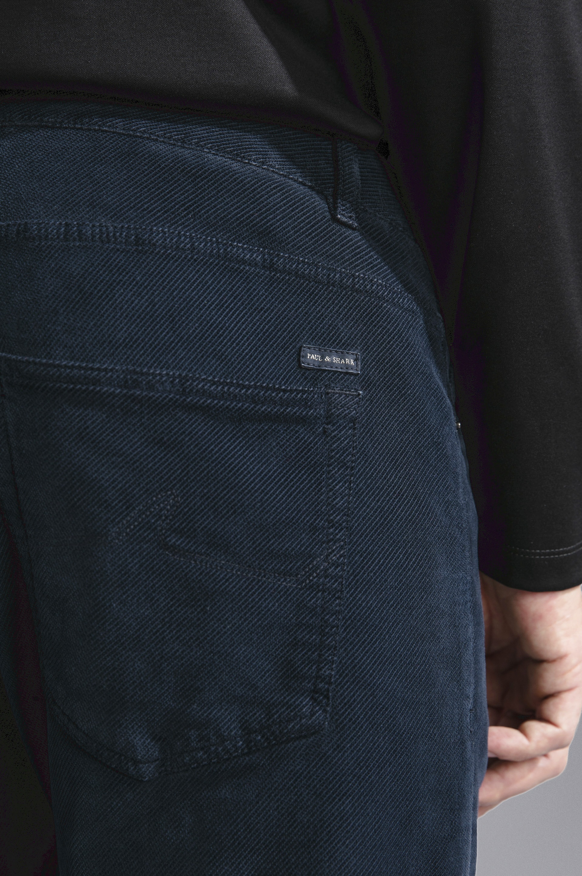 VELVET TWILL 5-POCKETS TROUSERS - 4