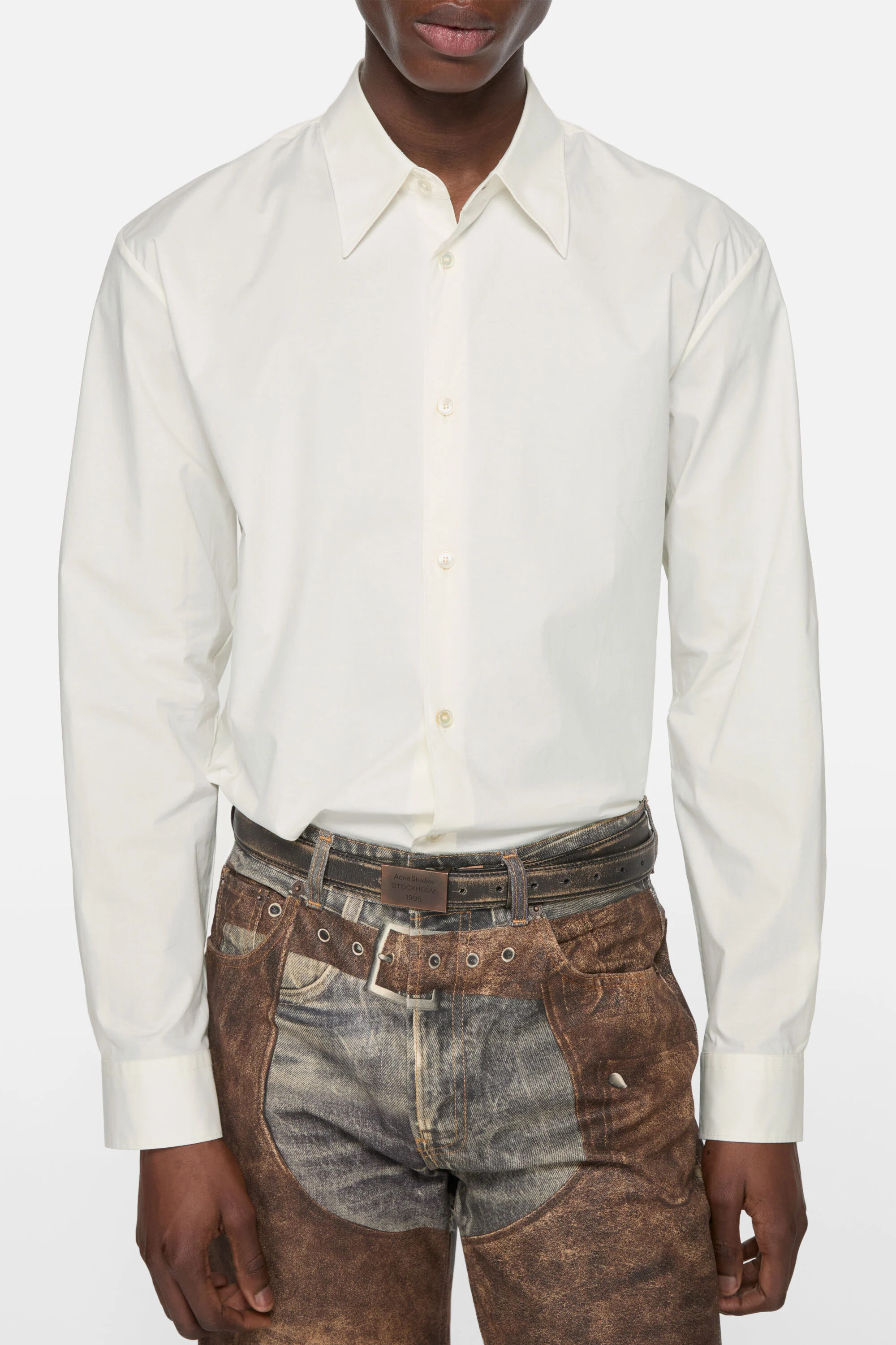 Button-up shirt - White - 4