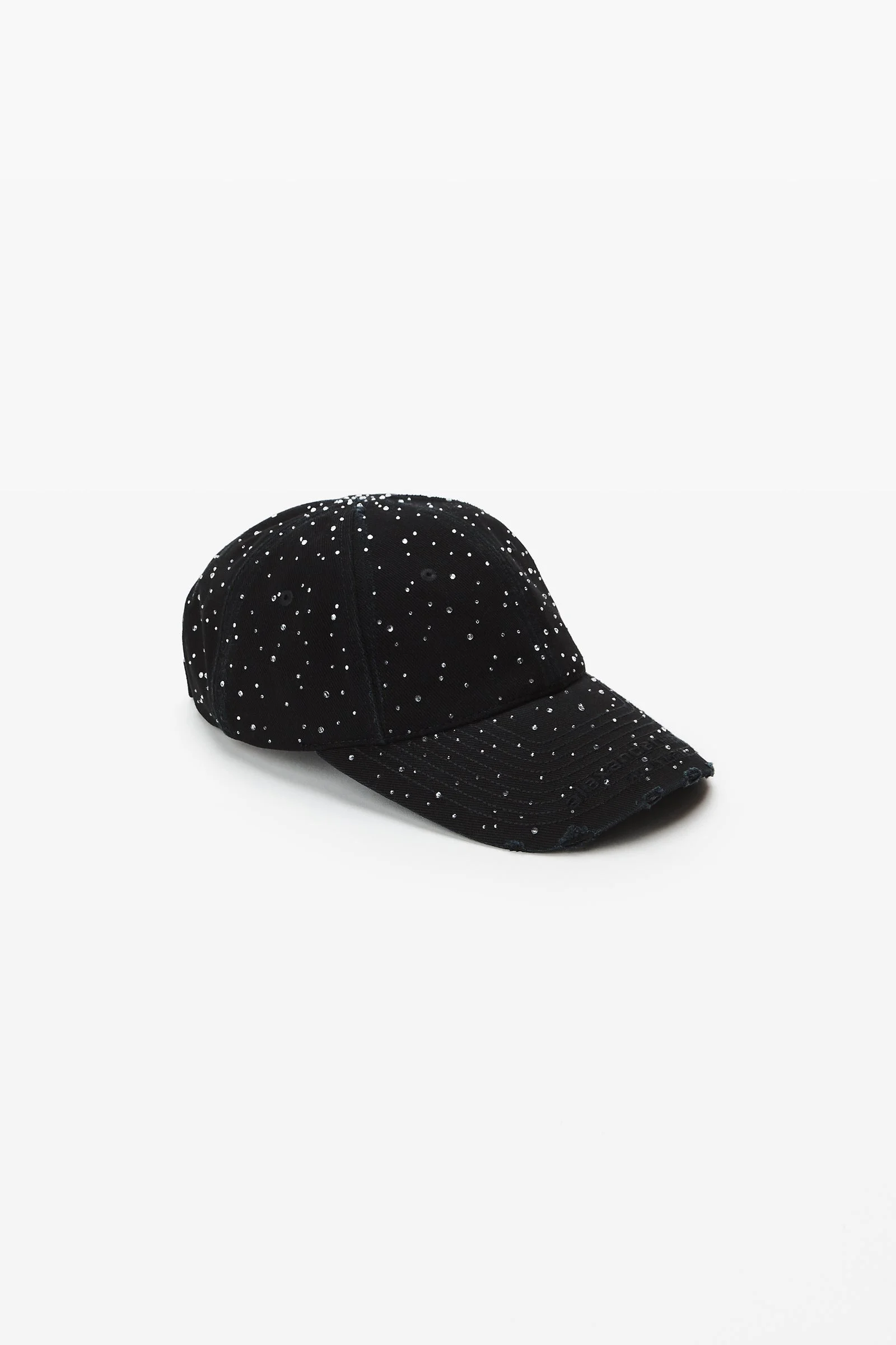 crystal hotfix distressed baseball cap - 1