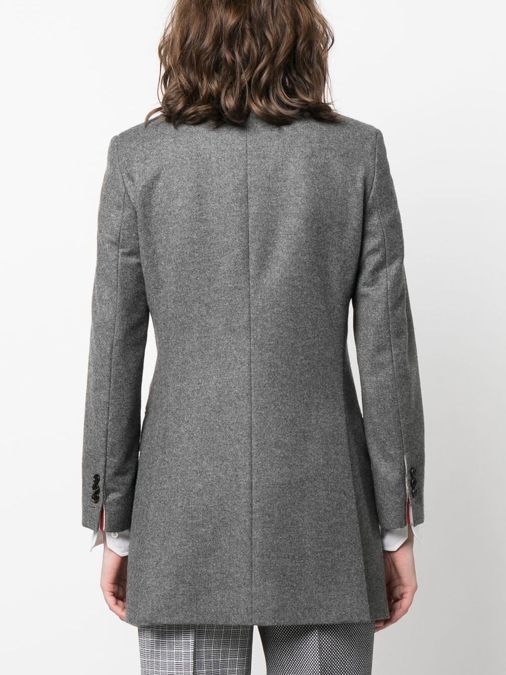 elongated double-breasted blazer - 4