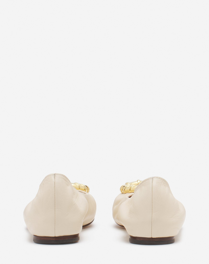 MELODIE LEATHER BALLERINA FLAT 3