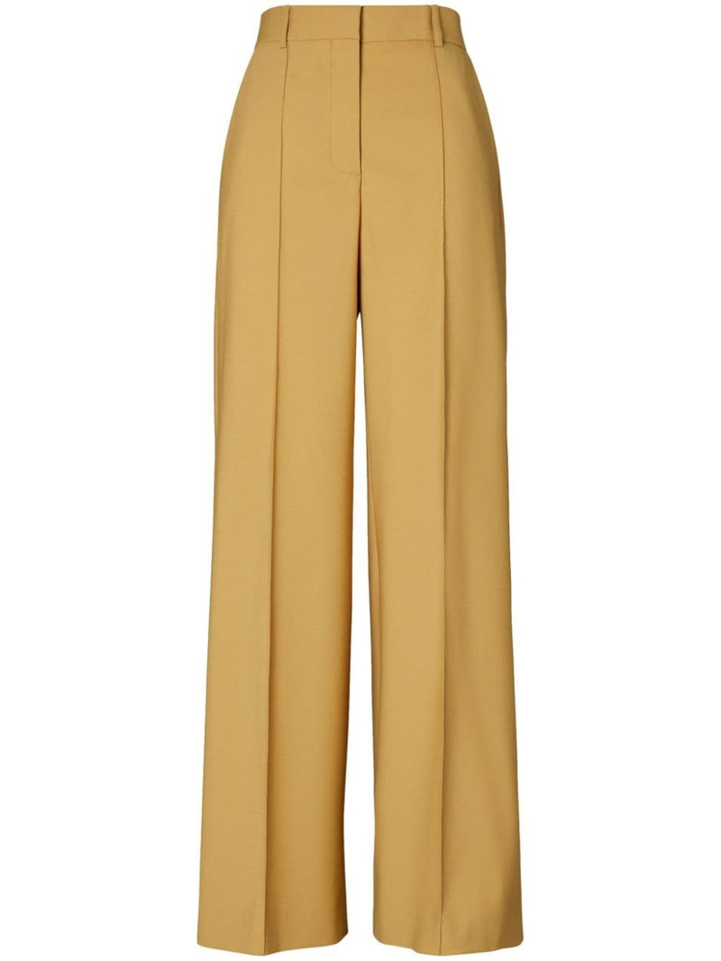 wide-leg wool trousers 1