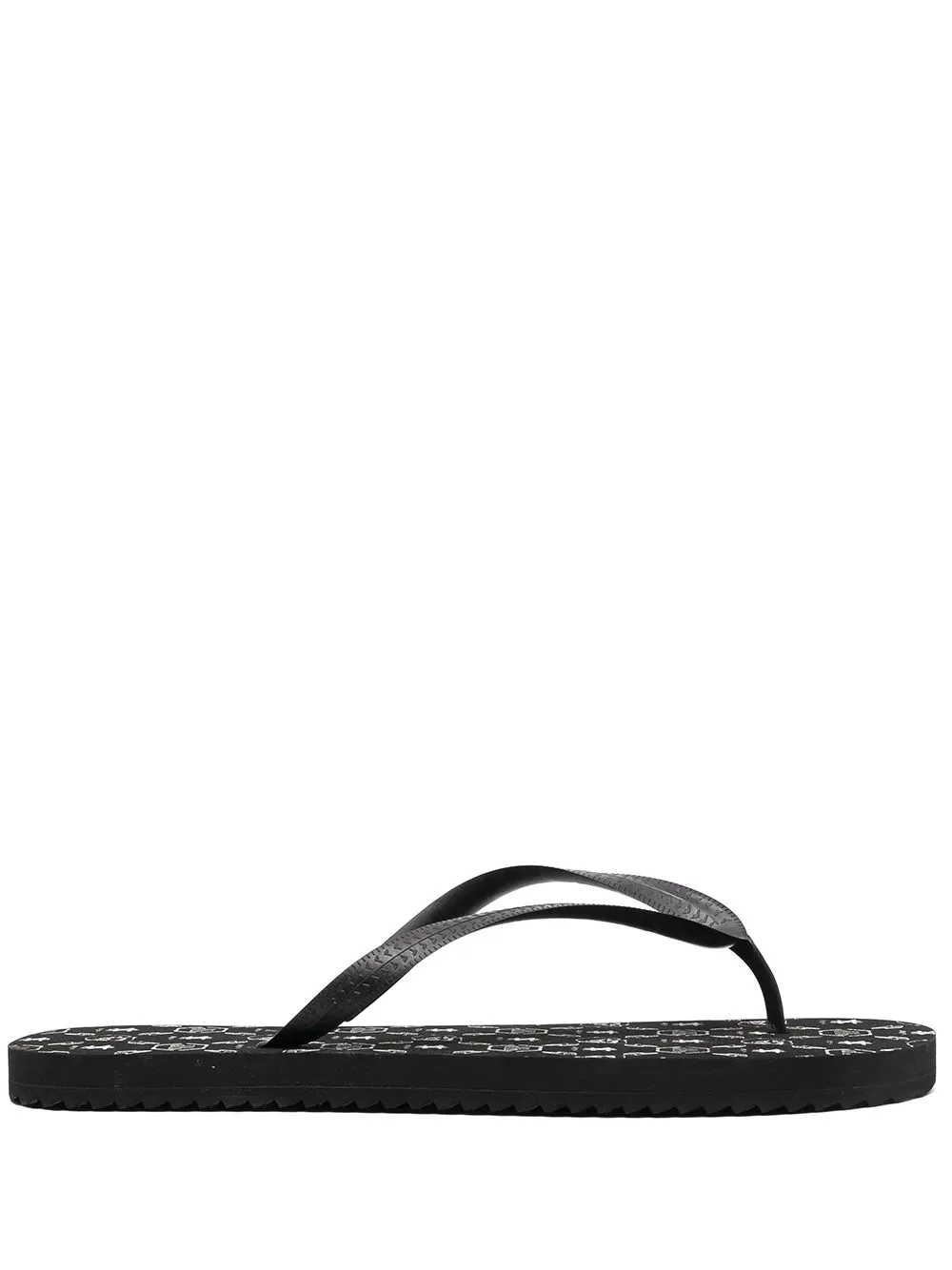 logo-print flip flops - 1