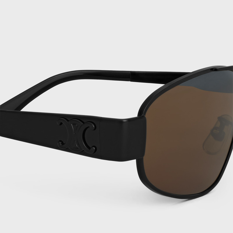 CELINE Triomphe Metal 03 Sunglasses in Metal outlook