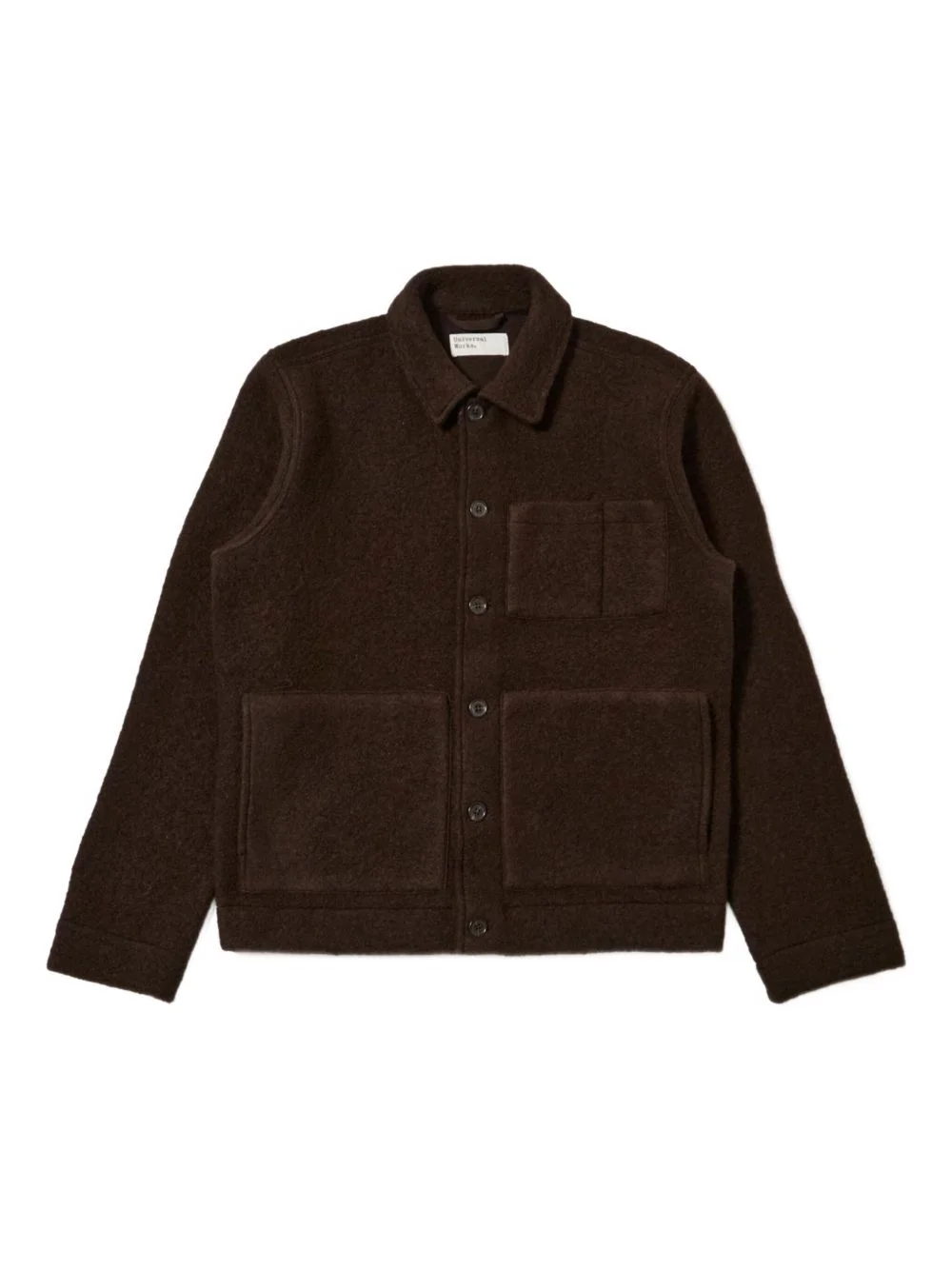 Uniform button-fastening shirt jacket - 1