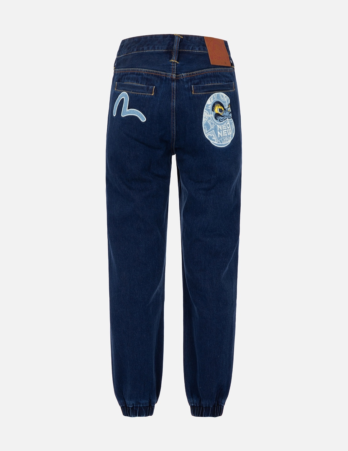 DARUMA AND SEAGULL APPLIQUÉ JOGGER PANTS - 2