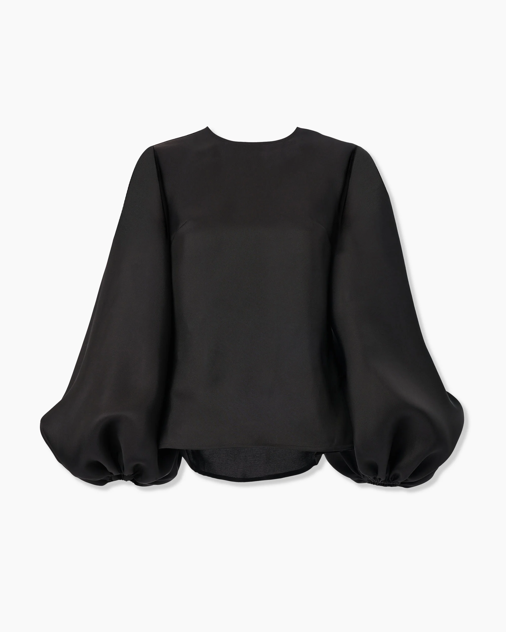Puff-Sleeve Gazar Shirt - 1