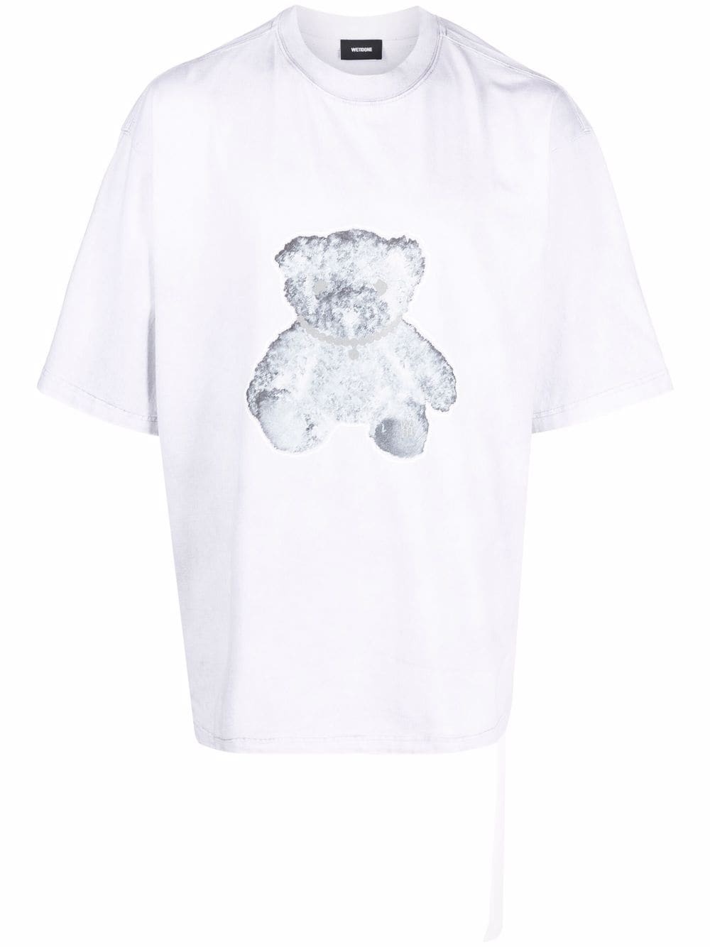 negative teddy print T-shirt - 1