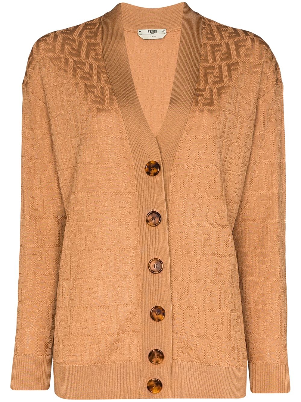 FF motif cardigan - 1