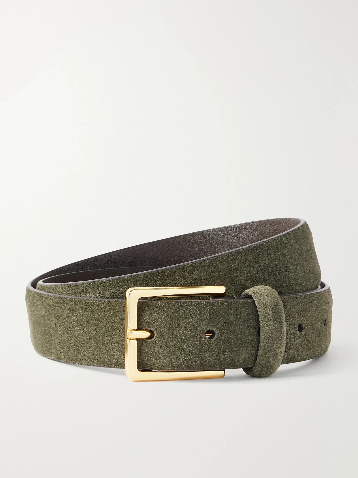 Narrow Suede Belt - 1