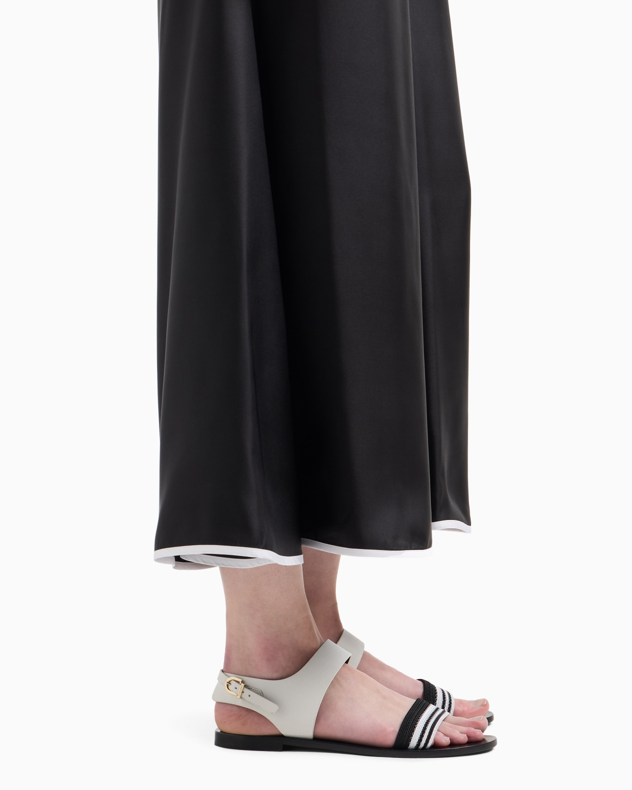 WIDE-LEG SILK TROUSERS - 5
