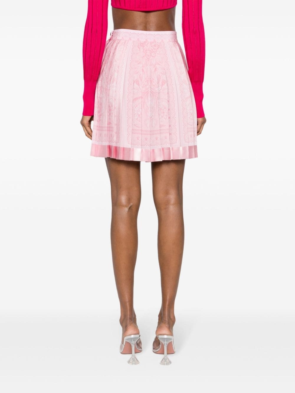 Barocco pleated miniskirt - 4