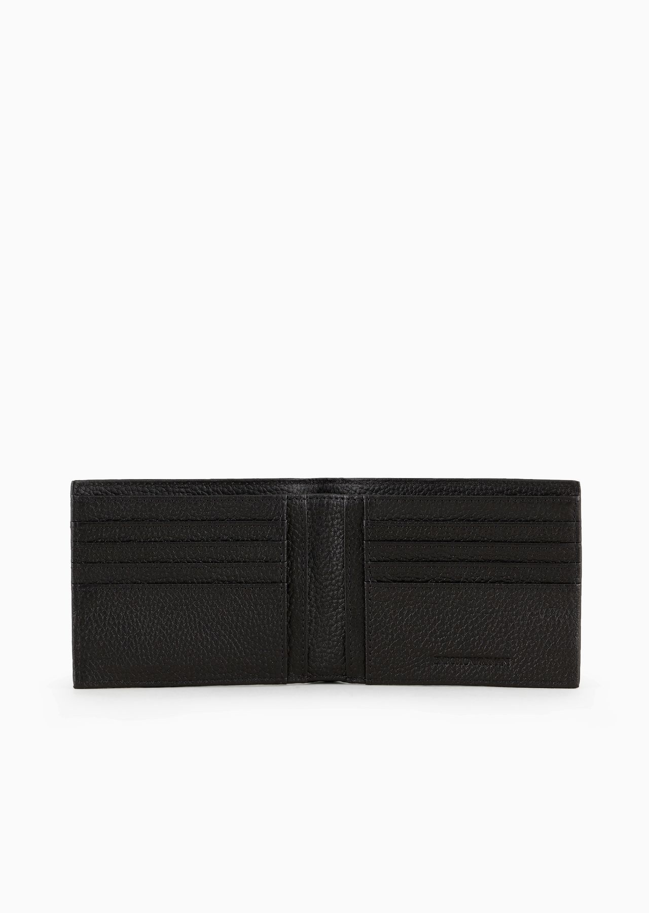 Leather wallet with all-over embossed eagle - 3