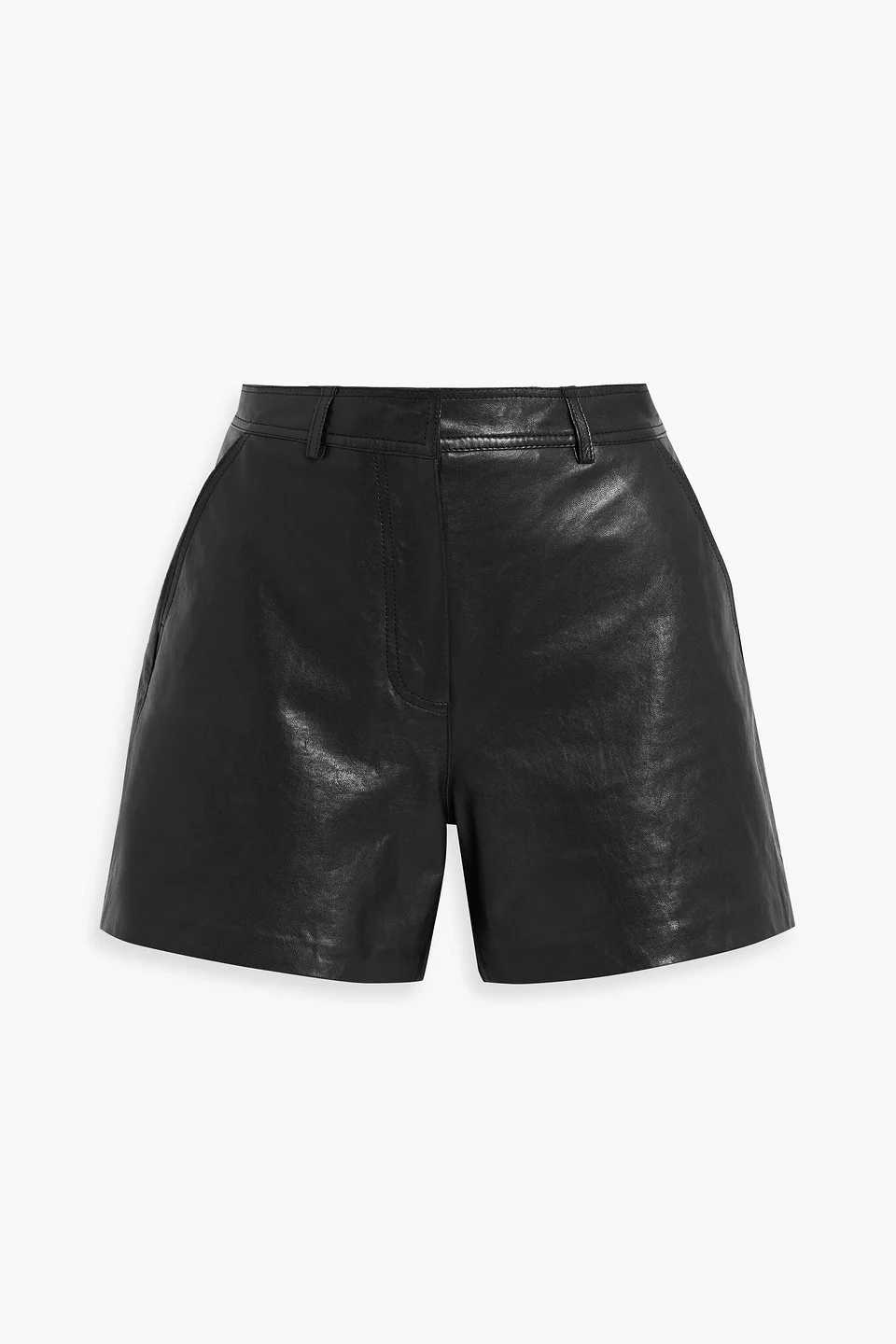 Virgola leather shorts - 1