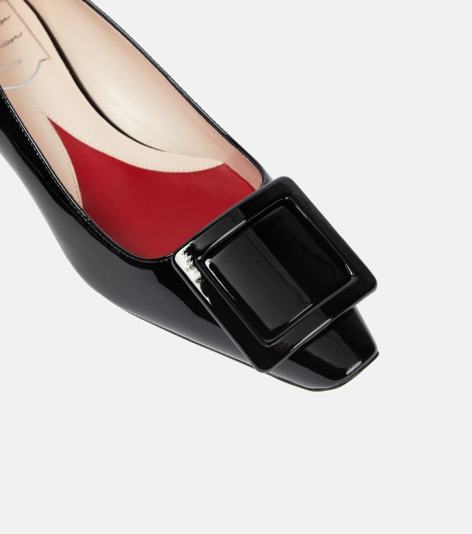 Strass Heel patent leather ballet flats - 6