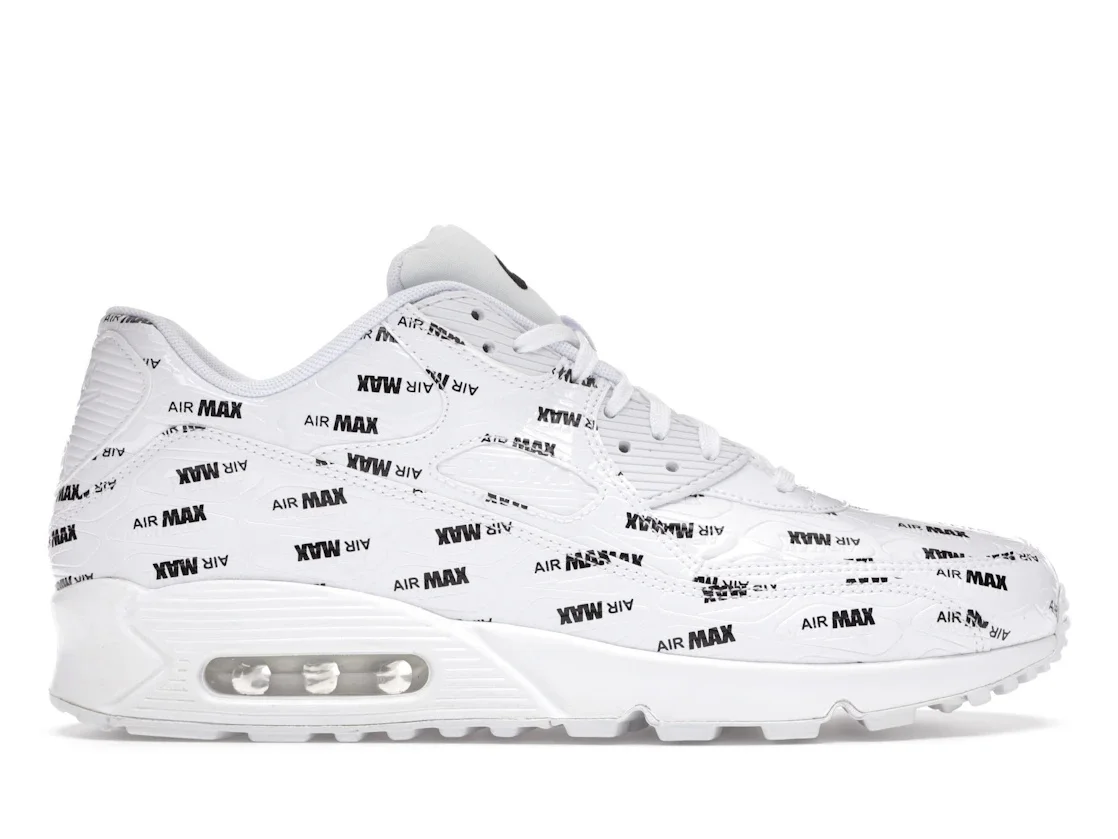 Nike Air Max 90 All Over Print White Black - 1