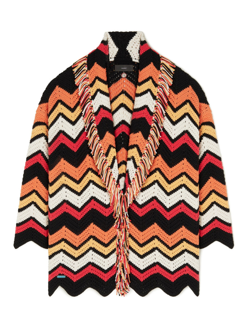 Kaleidoscopic Chevron Cardigan 1