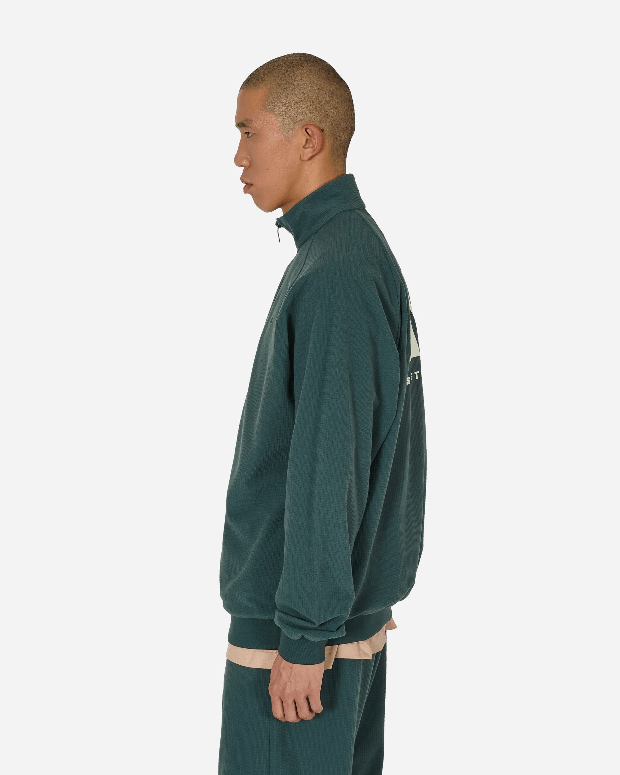 Basketball Brushed Track Top Mineral Green - 2