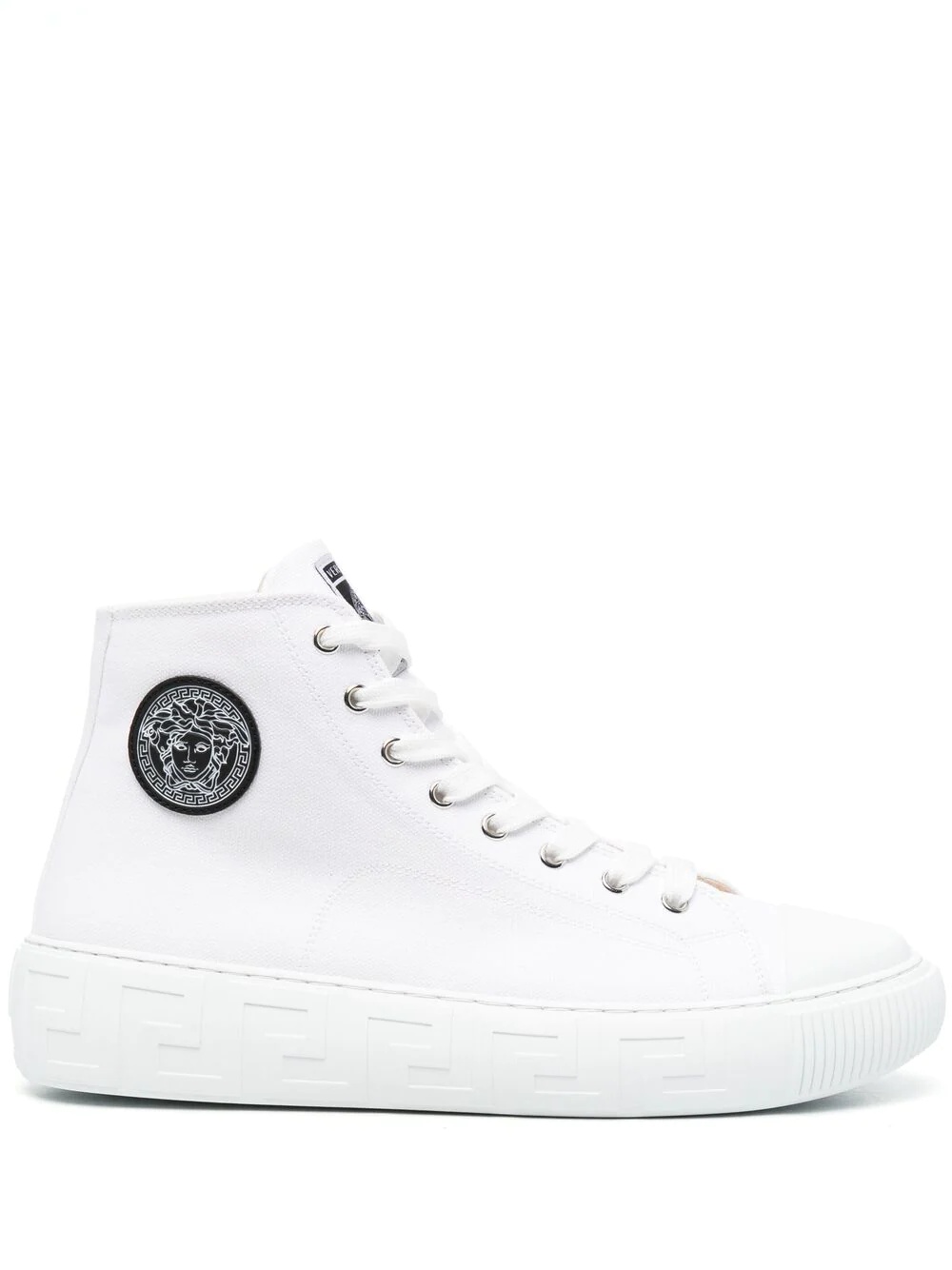 logo-patch high-top sneakers - 1