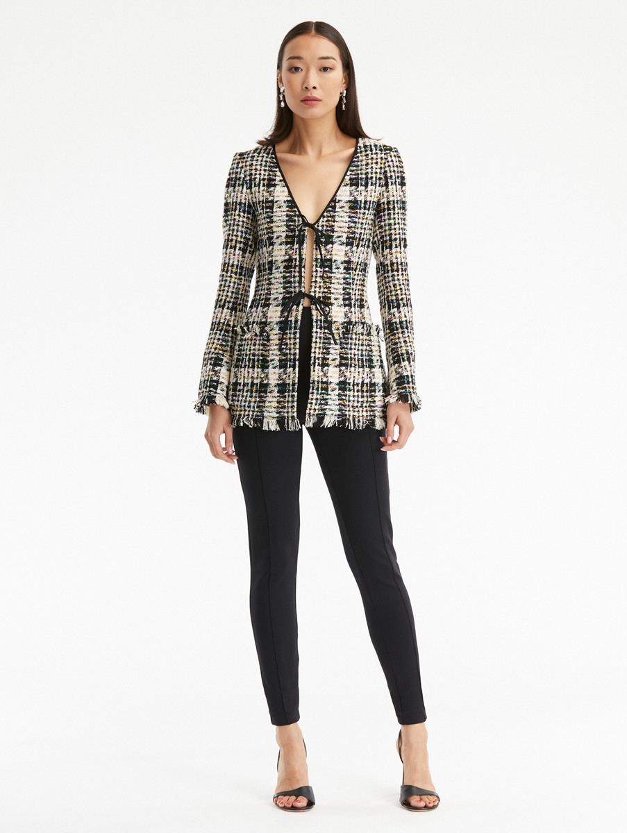 MULTICOLOR RIBBON TWEED JACKET - 2