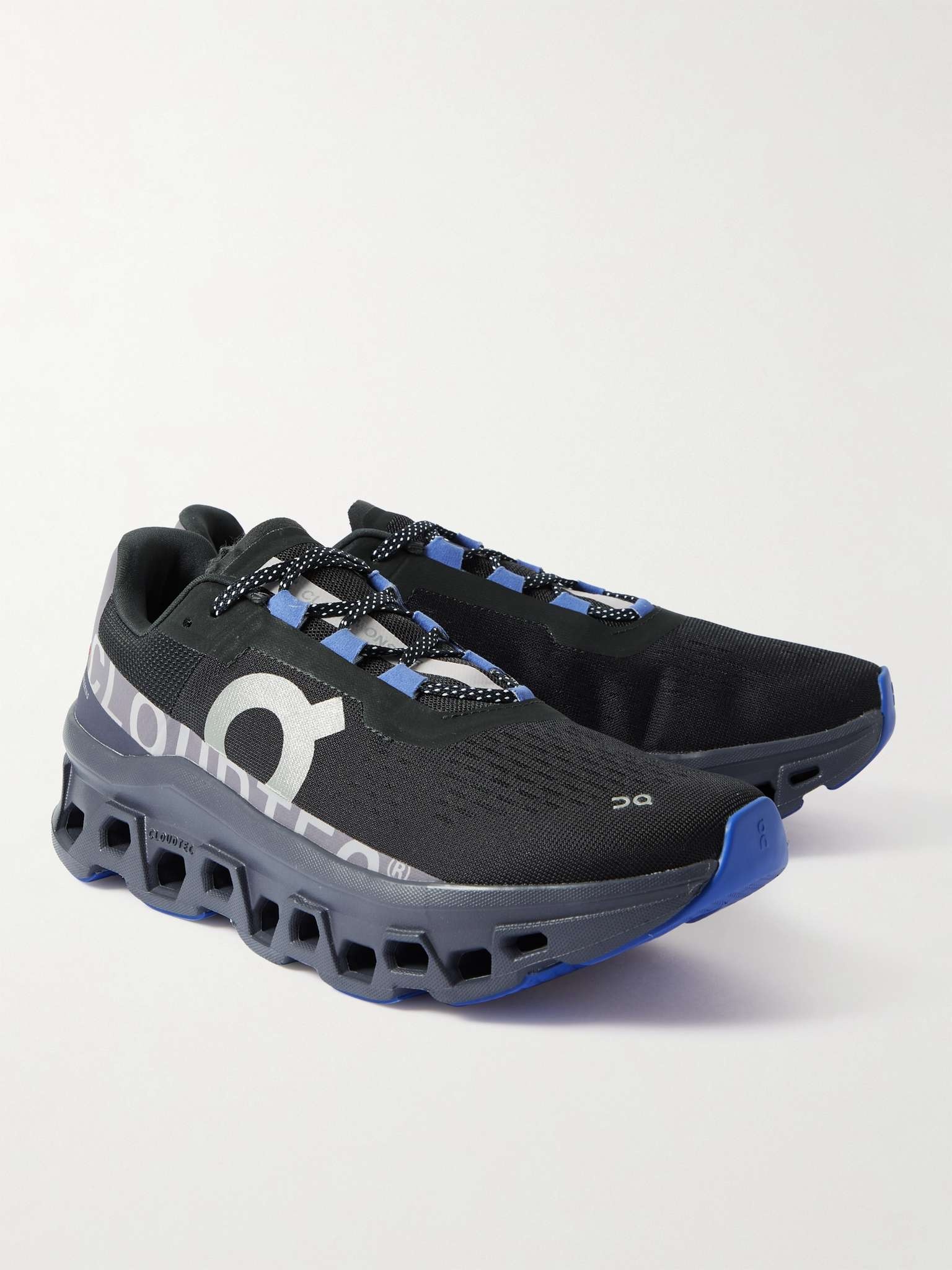 On Cloudmonster Rubber-Trimmed Mesh Running Sneakers | REVERSIBLE