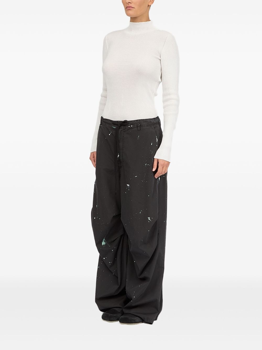 paint-splatter trousers - 4