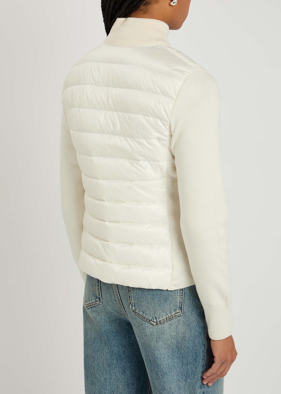 Moncler Quilted Shell and Wool Cardigan - 3