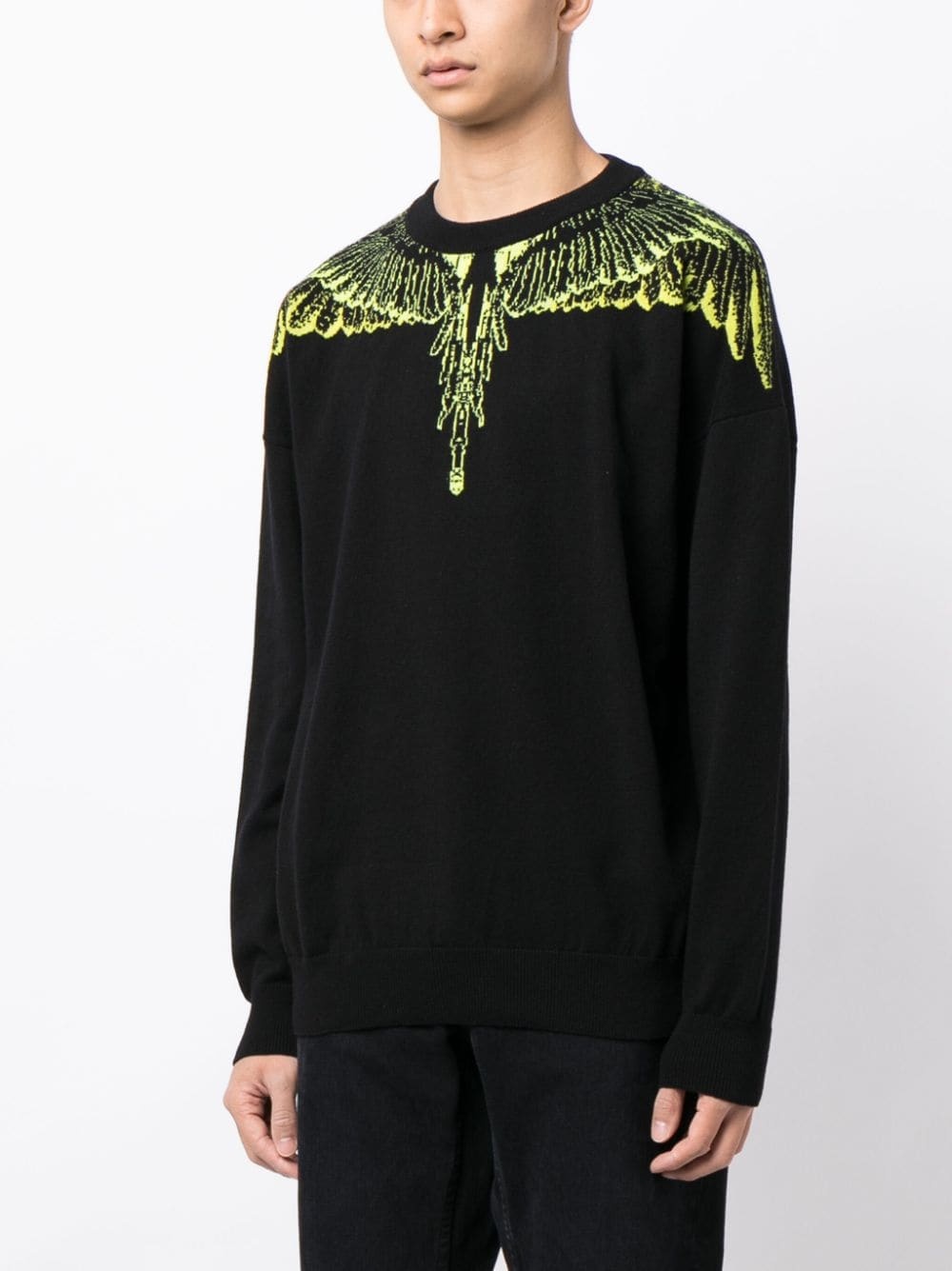 Wings-intarsia jumper - 3