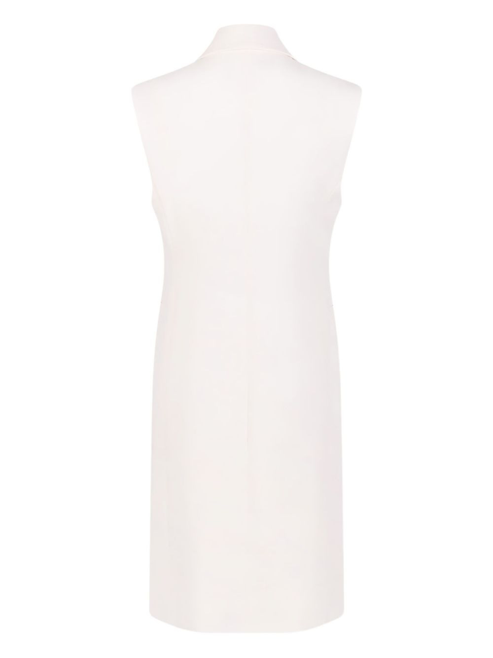 double-breasted sleeveless coat - 2