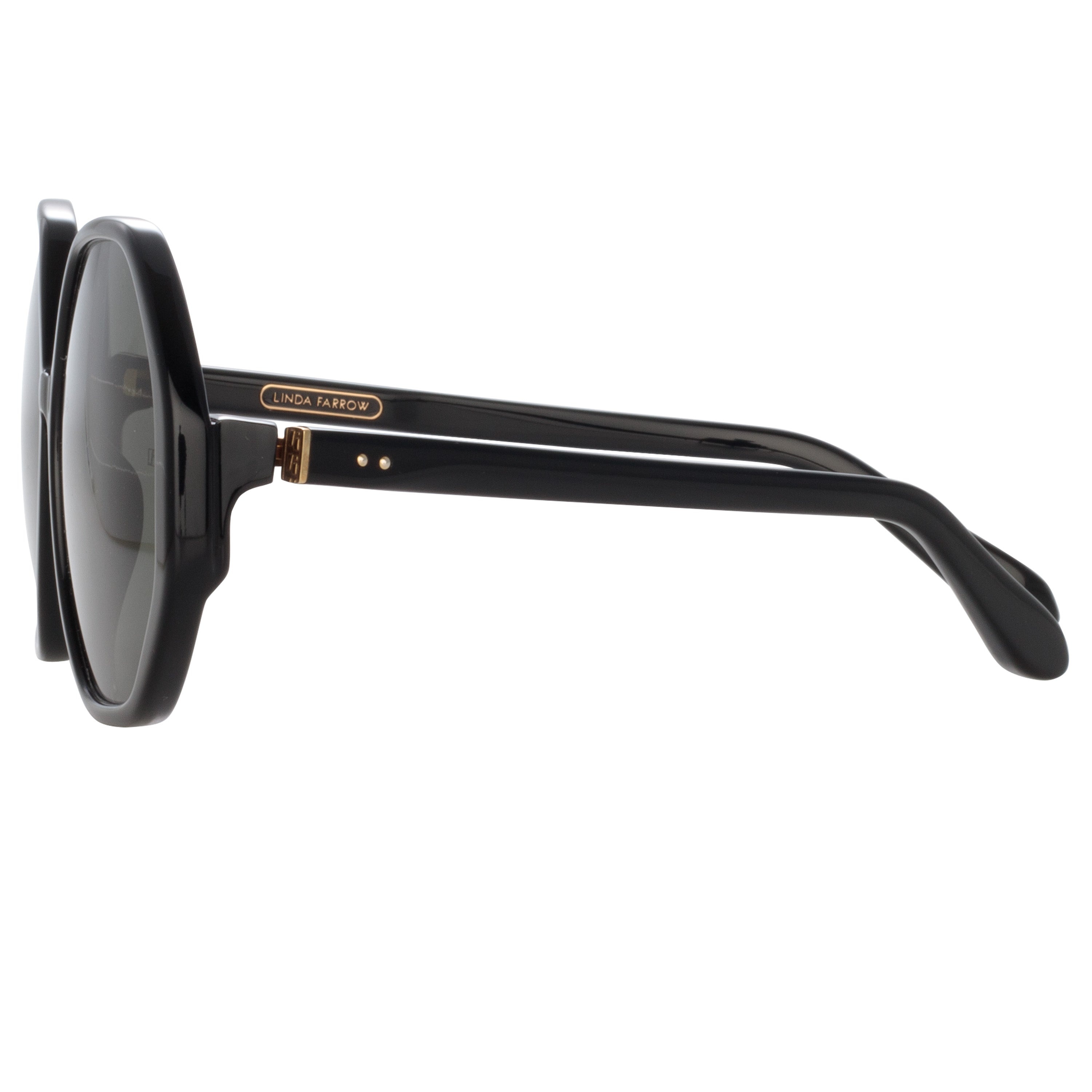 PALOMA HEXAGON SUNGLASSES IN BLACK - 4