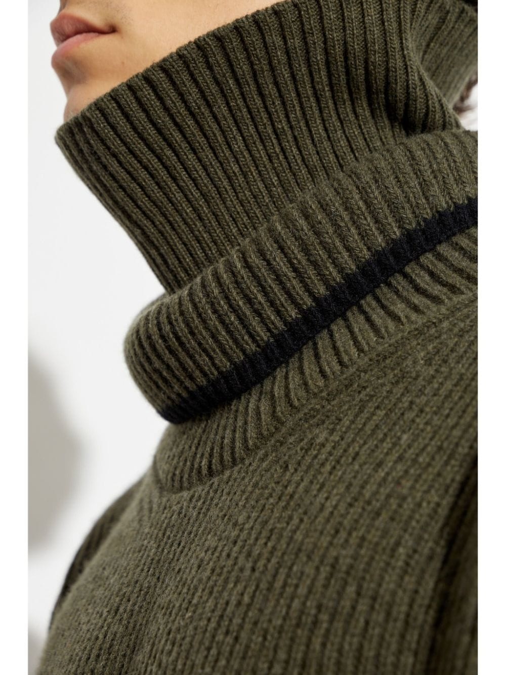 rib wool jumper - 5