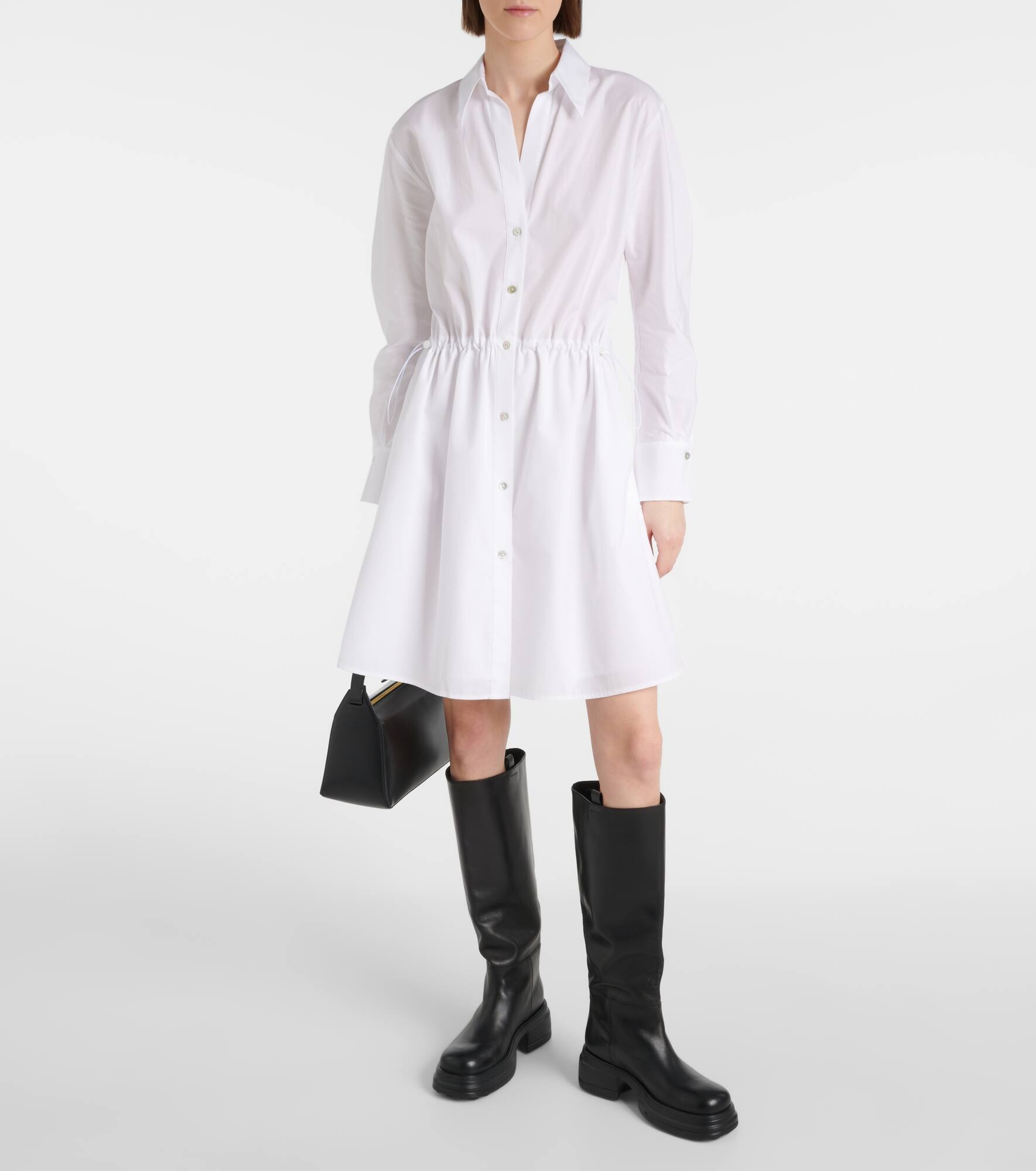 Ruched cotton shirtdress - 2