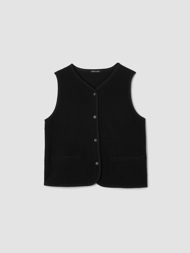 Organic Cotton Stretch Boucle Vest 1