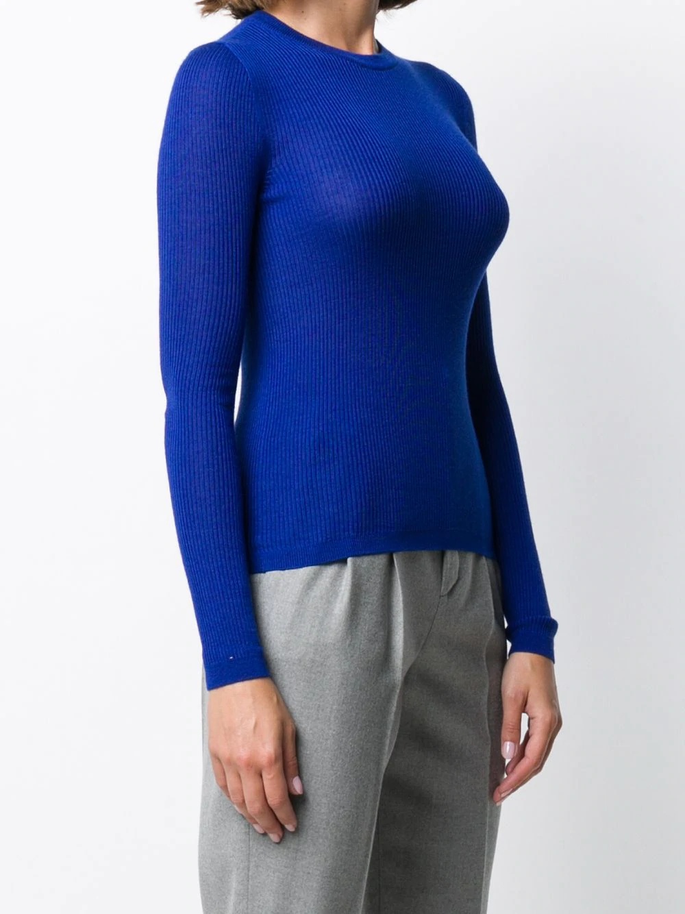 round neck ribbed jumper - 3