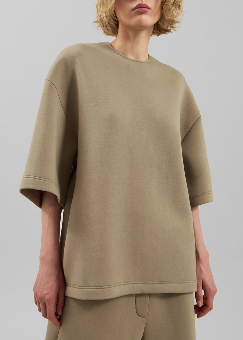Delancey Neoprene Tee - Camel 7