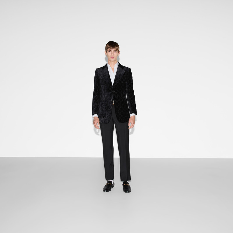 GUCCI GG velvet jacket outlook