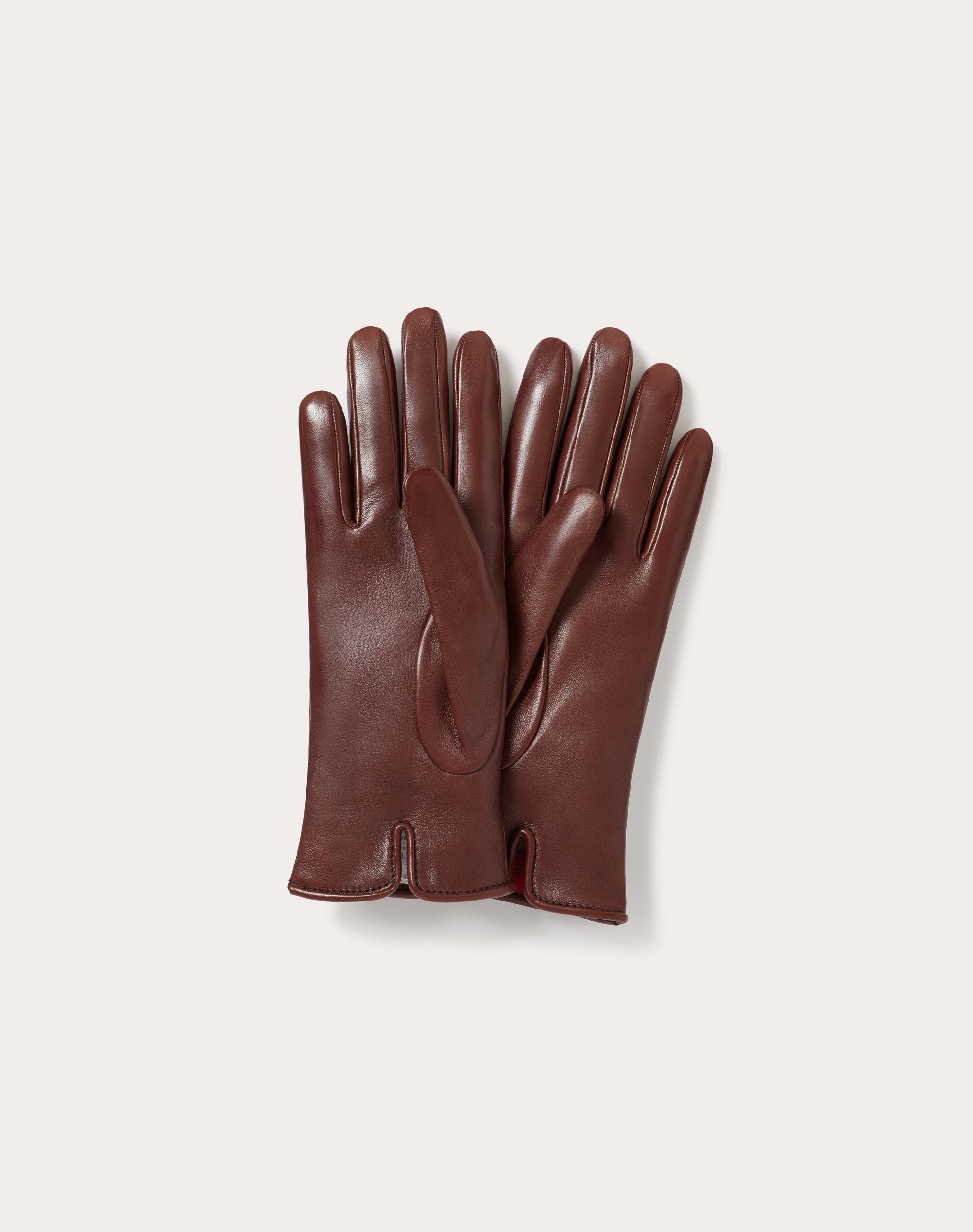 VALENTINO GARAVANI VLOGO CHAIN GLOVES IN NAPPA AND CASHMERE - 3