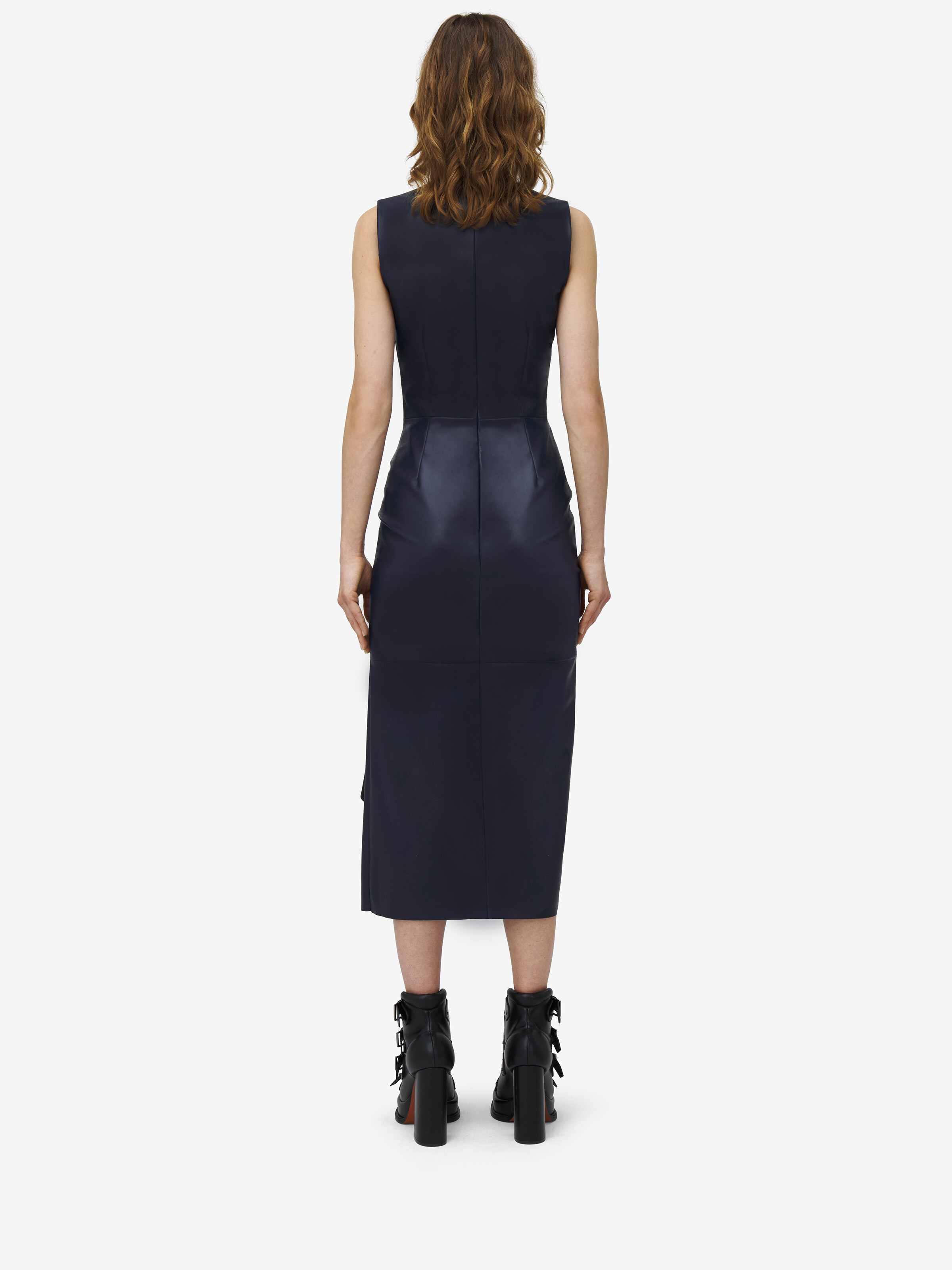 Twisted Drape Pencil Dress - 4